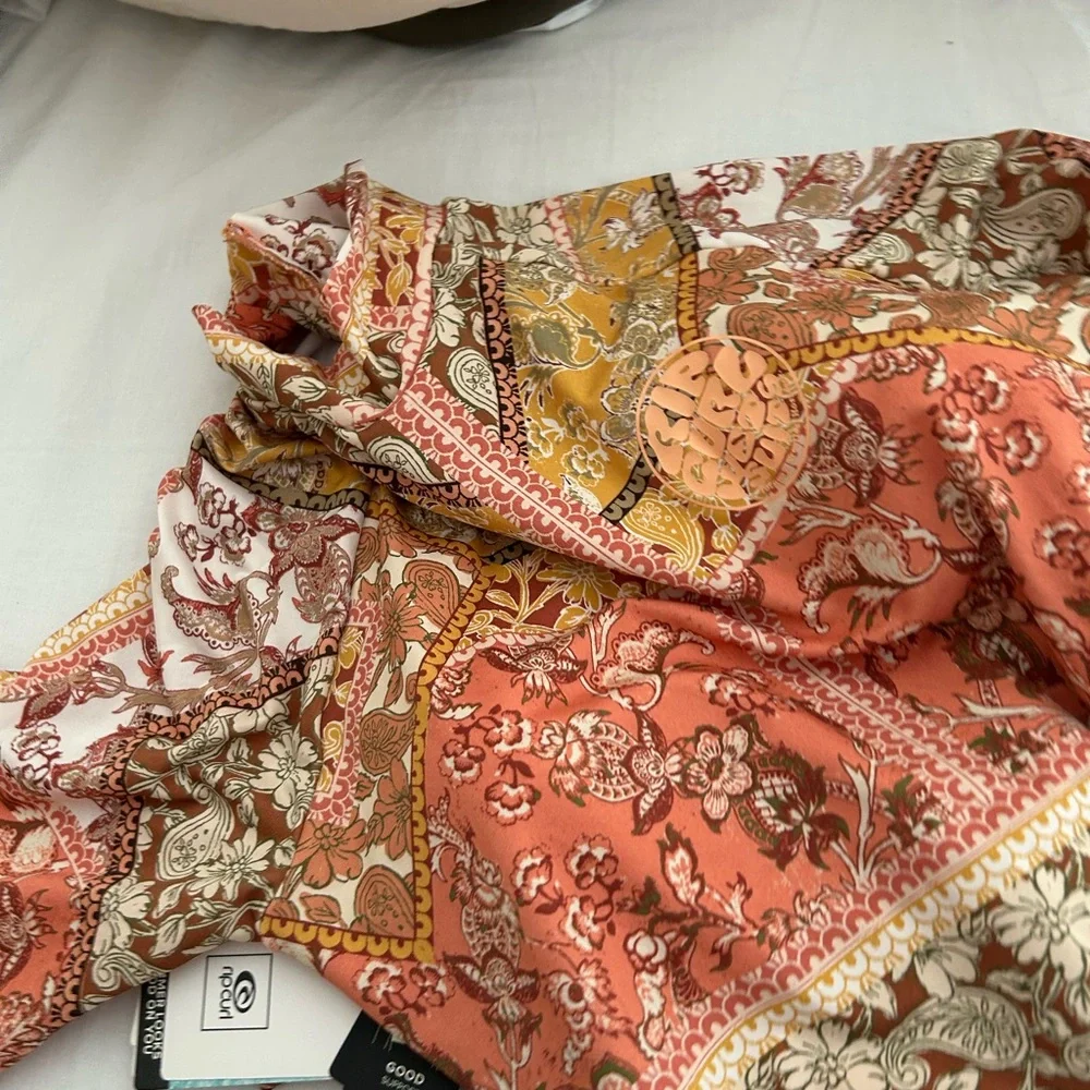 NWT Rip curl Wanderer Sunsuit rash guard clay long sleeve uv suit - Picture 8 of 8